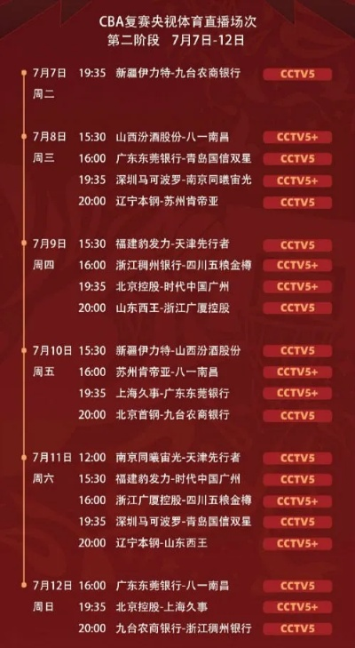 今日CBA比赛直播时间表-第2张图片-www.211178.com_果博福布斯