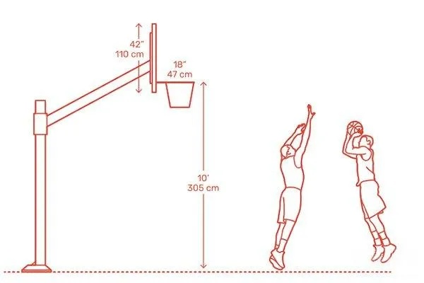 篮球运动爱好者必知的标准篮球架高度