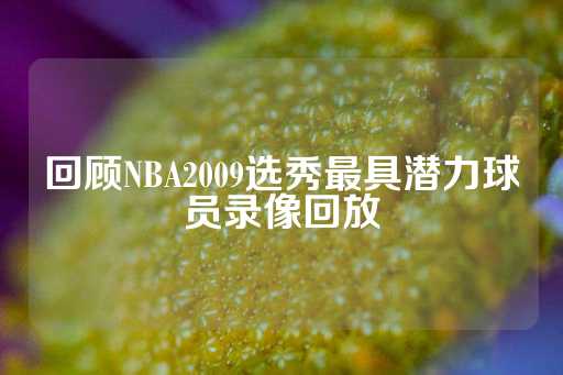 回顾NBA2009选秀最具潜力球员录像回放-第1张图片-皇冠信用盘出租